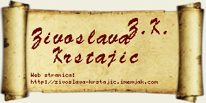 Živoslava Krstajić vizit kartica